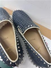 PIK BOAT FLAT PYTHON DENIM/GG BLUE/SILVER